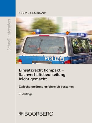 cover image of Einsatzrecht kompakt Sachverhaltsbeurteilung leicht gemacht